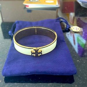 Tory Burch Gold Logo Bracelet